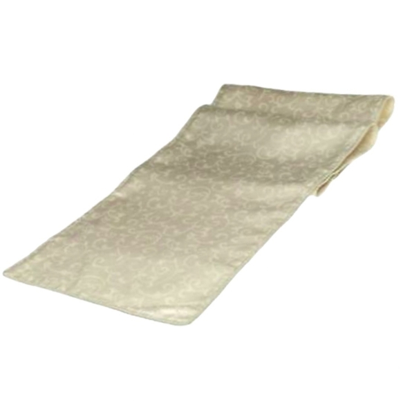 Lenox Opal Innocence Corded 14" x 90" Tablerunner - Picture 2 of 6